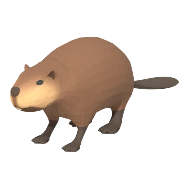 Beaver wildlife model from Over the Hill